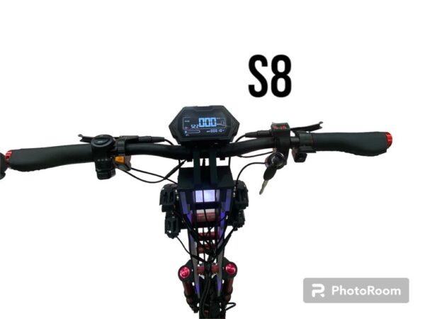 S8 - 2023 Adult Foldable Dual Drive Powerful Escooter 11" Fat Tire 30AH Off Road Electric Scooter - Image 8