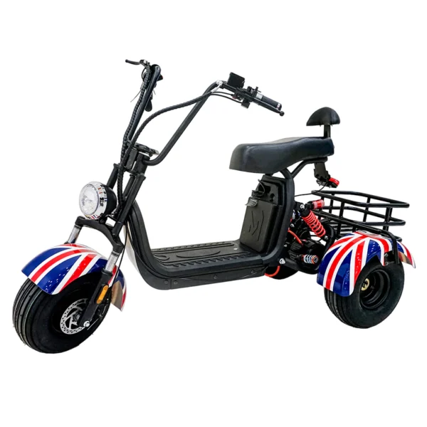 Three wheel scooter with basket SS-11W