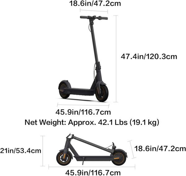 NInebot by Segway Max G30 Electric Scooter - High Power Motor - Image 6